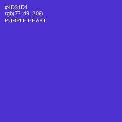 #4D31D1 - Purple Heart Color Image