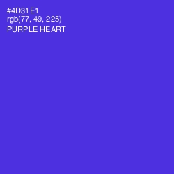 #4D31E1 - Purple Heart Color Image