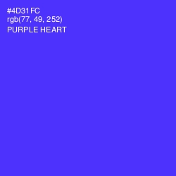 #4D31FC - Purple Heart Color Image