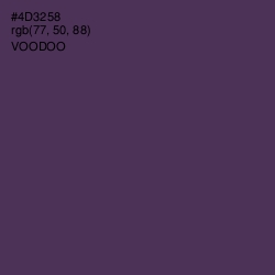 #4D3258 - Voodoo Color Image