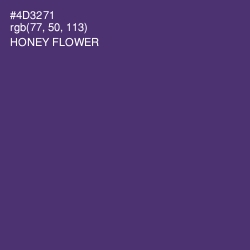 #4D3271 - Honey Flower Color Image