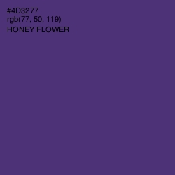 #4D3277 - Honey Flower Color Image