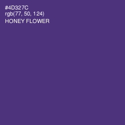 #4D327C - Honey Flower Color Image