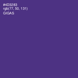 #4D3283 - Gigas Color Image