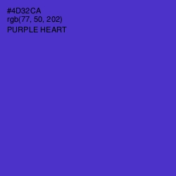 #4D32CA - Purple Heart Color Image