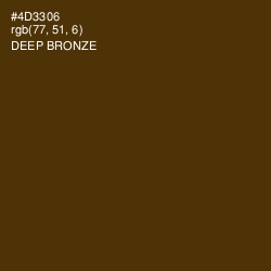 #4D3306 - Deep Bronze Color Image