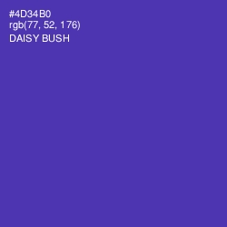 #4D34B0 - Daisy Bush Color Image