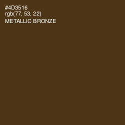 #4D3516 - Metallic Bronze Color Image