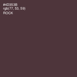 #4D353B - Rock Color Image