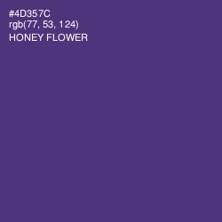 #4D357C - Honey Flower Color Image