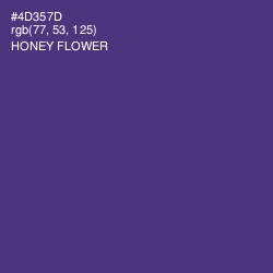 #4D357D - Honey Flower Color Image