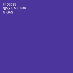 #4D359E - Gigas Color Image