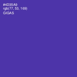 #4D35A9 - Gigas Color Image