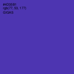 #4D35B1 - Gigas Color Image