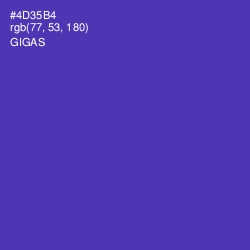 #4D35B4 - Gigas Color Image