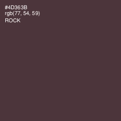 #4D363B - Rock Color Image