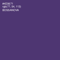#4D3671 - Bossanova Color Image