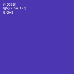 #4D36B1 - Gigas Color Image