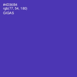 #4D36B4 - Gigas Color Image