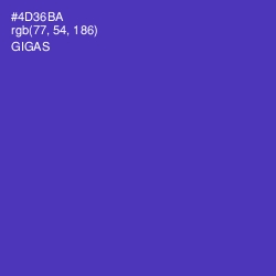 #4D36BA - Gigas Color Image