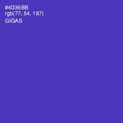 #4D36BB - Gigas Color Image