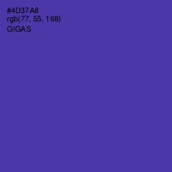 #4D37A8 - Gigas Color Image