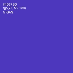 #4D37BD - Gigas Color Image