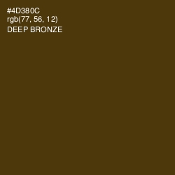 #4D380C - Deep Bronze Color Image