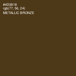 #4D3818 - Metallic Bronze Color Image