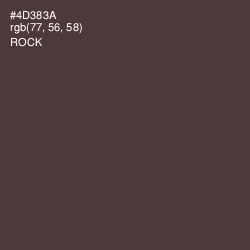 #4D383A - Rock Color Image