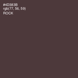 #4D383B - Rock Color Image