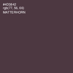 #4D3842 - Matterhorn Color Image