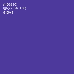 #4D389C - Gigas Color Image