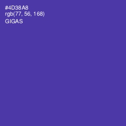 #4D38A8 - Gigas Color Image