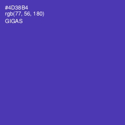 #4D38B4 - Gigas Color Image