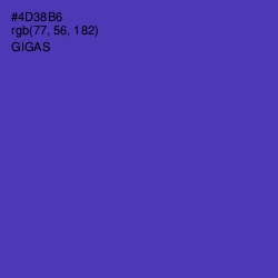 #4D38B6 - Gigas Color Image