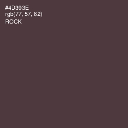 #4D393E - Rock Color Image