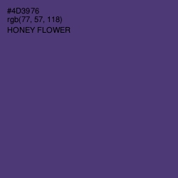 #4D3976 - Honey Flower Color Image