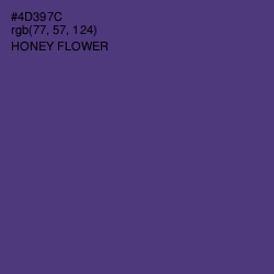 #4D397C - Honey Flower Color Image