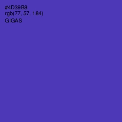 #4D39B8 - Gigas Color Image