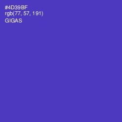 #4D39BF - Gigas Color Image