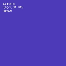 #4D3AB9 - Gigas Color Image