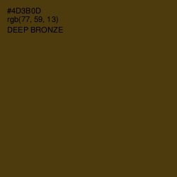 #4D3B0D - Deep Bronze Color Image