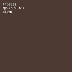 #4D3B33 - Rock Color Image