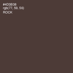 #4D3B38 - Rock Color Image