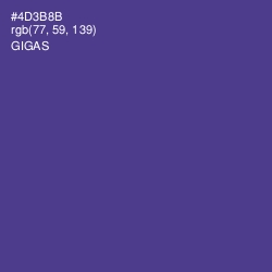 #4D3B8B - Gigas Color Image