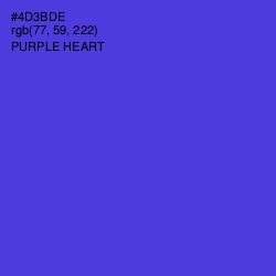 #4D3BDE - Purple Heart Color Image