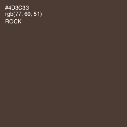 #4D3C33 - Rock Color Image