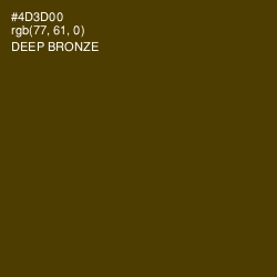 #4D3D00 - Deep Bronze Color Image