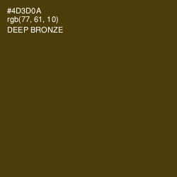 #4D3D0A - Deep Bronze Color Image